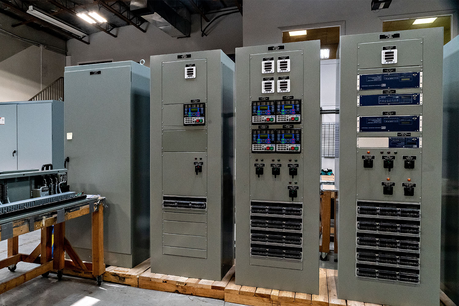 A custom industrial control panel installed by ICC